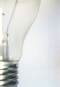 Close-up of a glass lightbulb